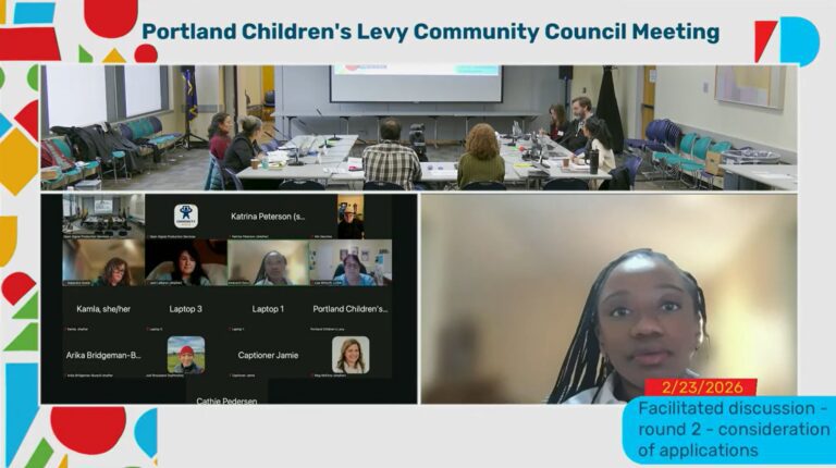 screenshot from Community Council meeting February 23, 2026